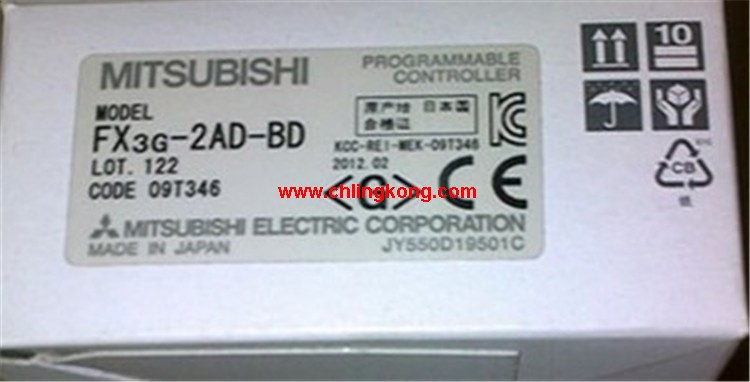 三菱模擬量輸入擴展板FX3G-2AD-BD
